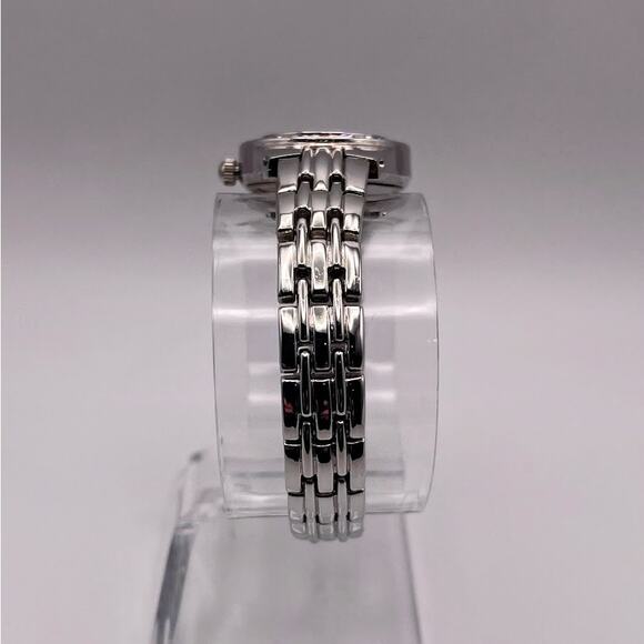 Elgin Women's EG9917ST Quartz Watch, Silver with Multi-Colored Gemstone Bezel - Picture 4 of 9